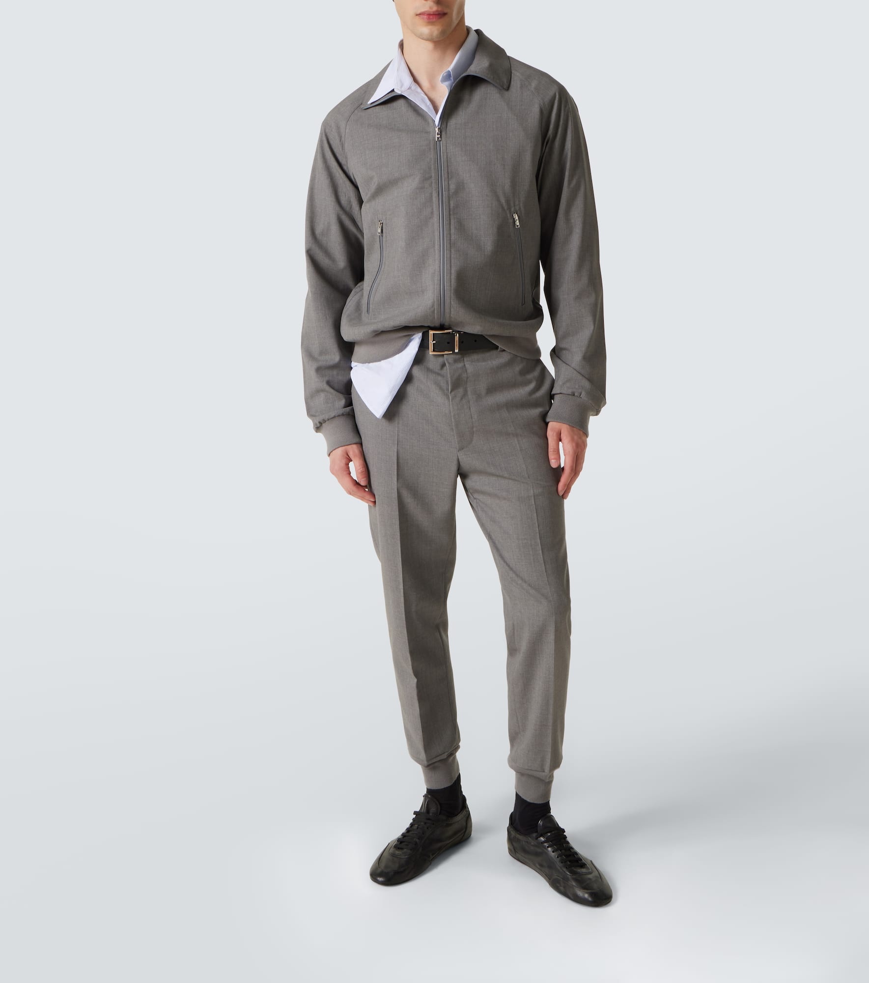 Wool tapered pants - 2