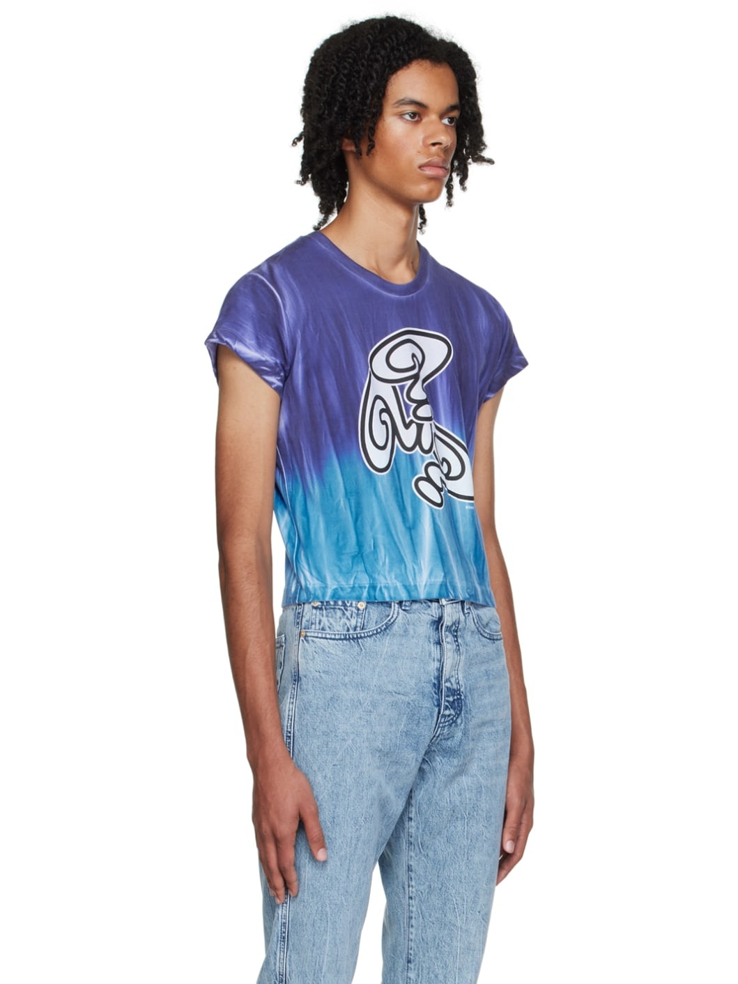 【関税込み】EYTYS SSENSE限定 パープル＆ブルー Zion Tシャツ SSENSE Exclusive Purple & Blue Zion T-Shirt by EYTYS on Sale