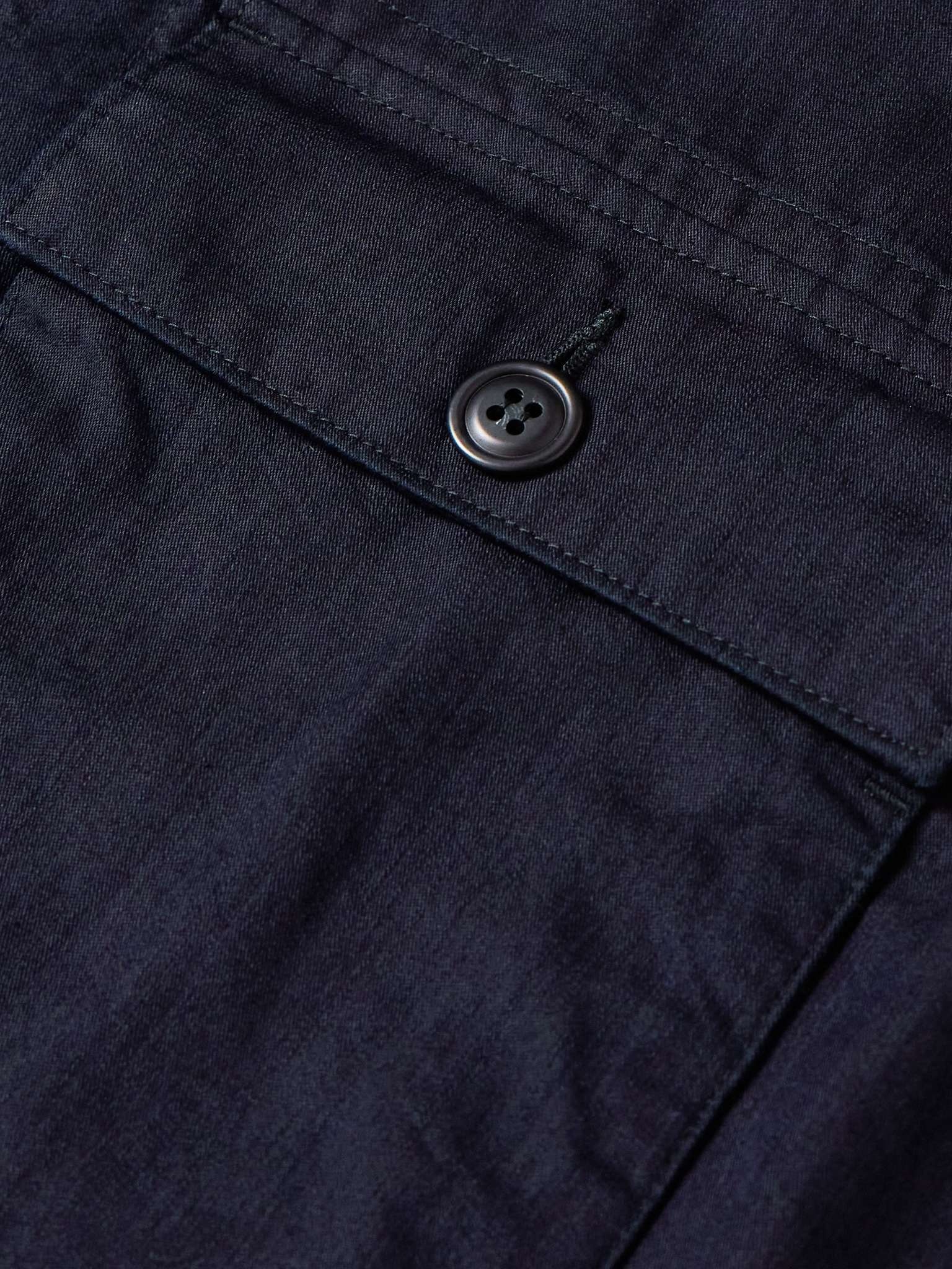 Indigo-Dyed Cotton-Blend Cargo Shirt - 3