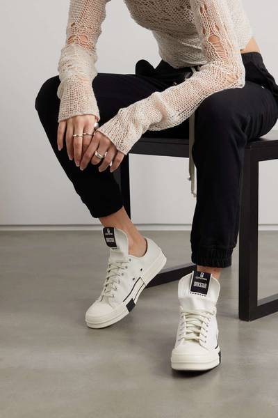 Rick Owens + Converse + DRKSHDW DRKSTAR OX canvas sneakers outlook