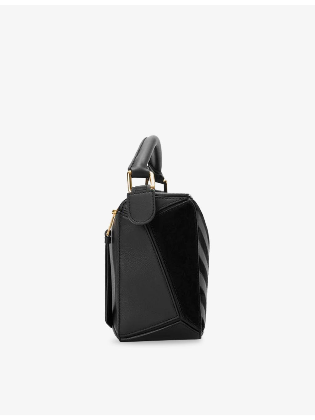 Puzzle Stripes Small Leather Top-Handle Bag - 7