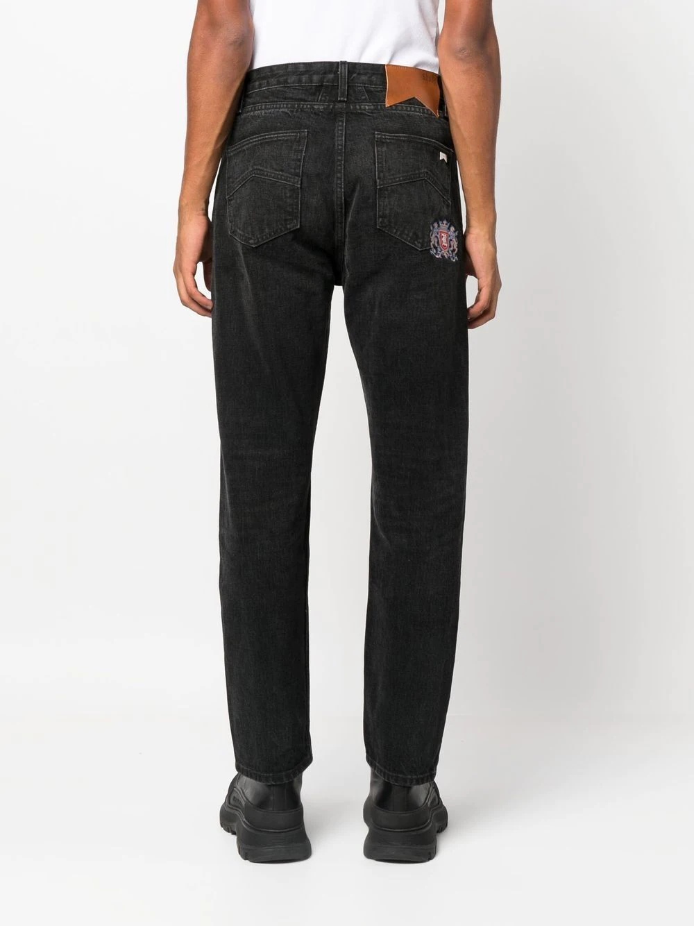 mid-rise straight jeans - 4
