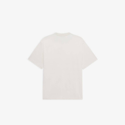 BALENCIAGA Men's Lion's Laurel Large Fit T-shirt in Cement Grey outlook