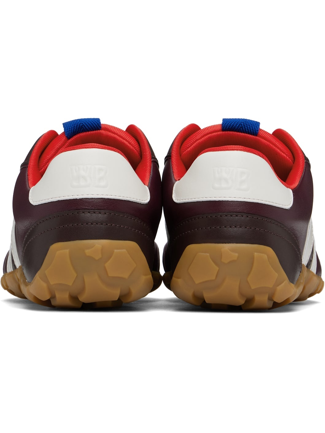 WALES BONNER Burgundy 'The Cadence' Sneakers | REVERSIBLE