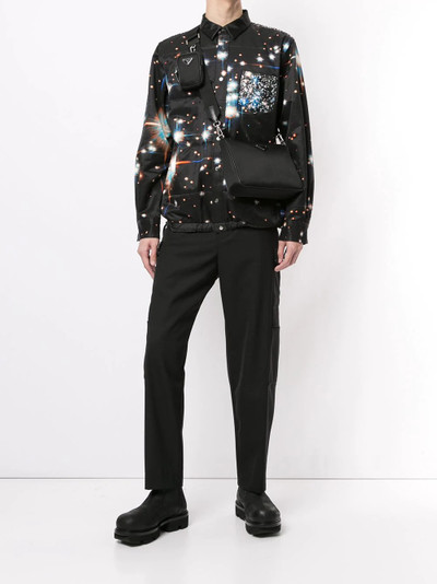 sacai space-print long sleeve shirt outlook