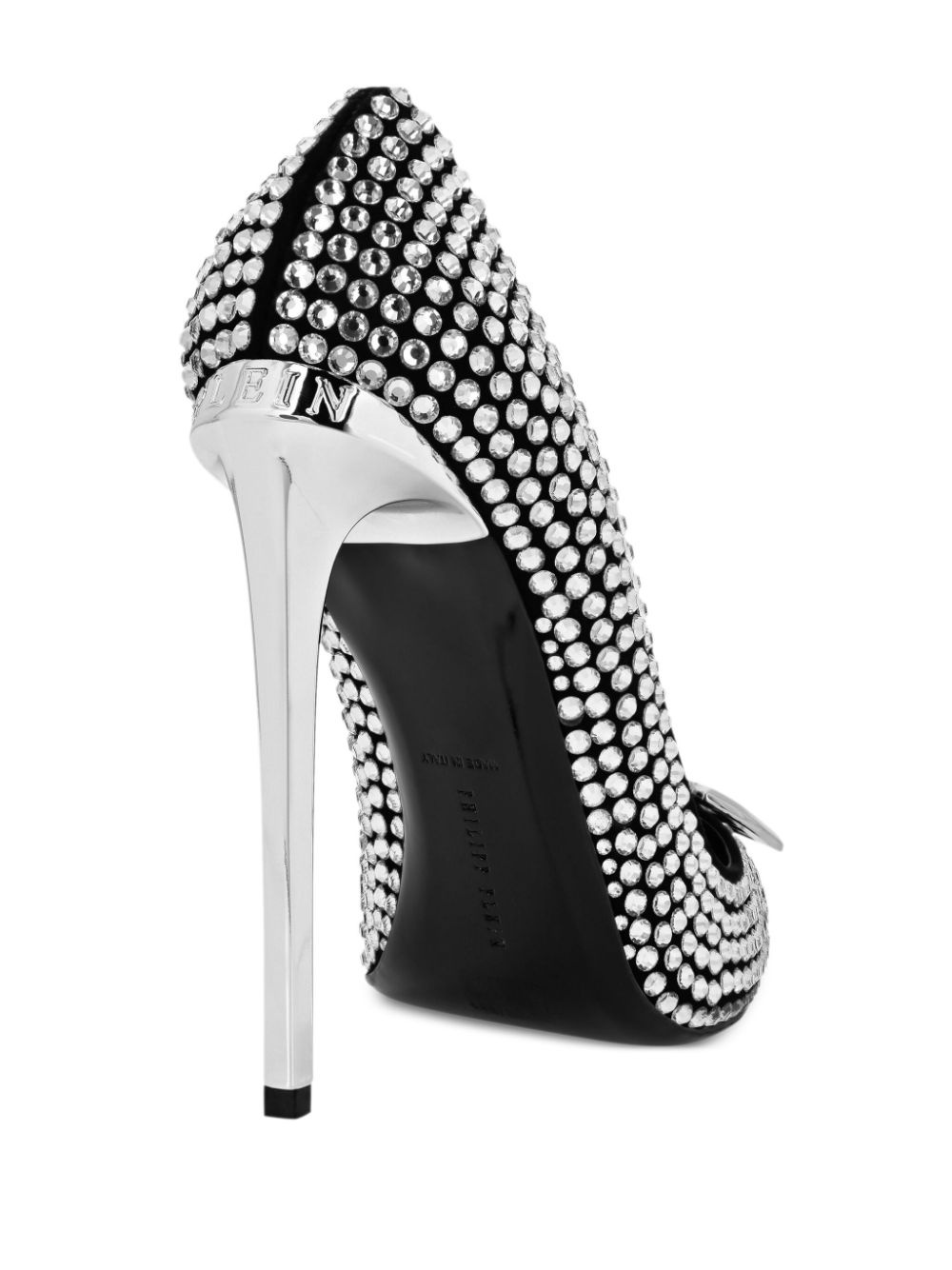 120mm rhinestone-embellished pumps - 3