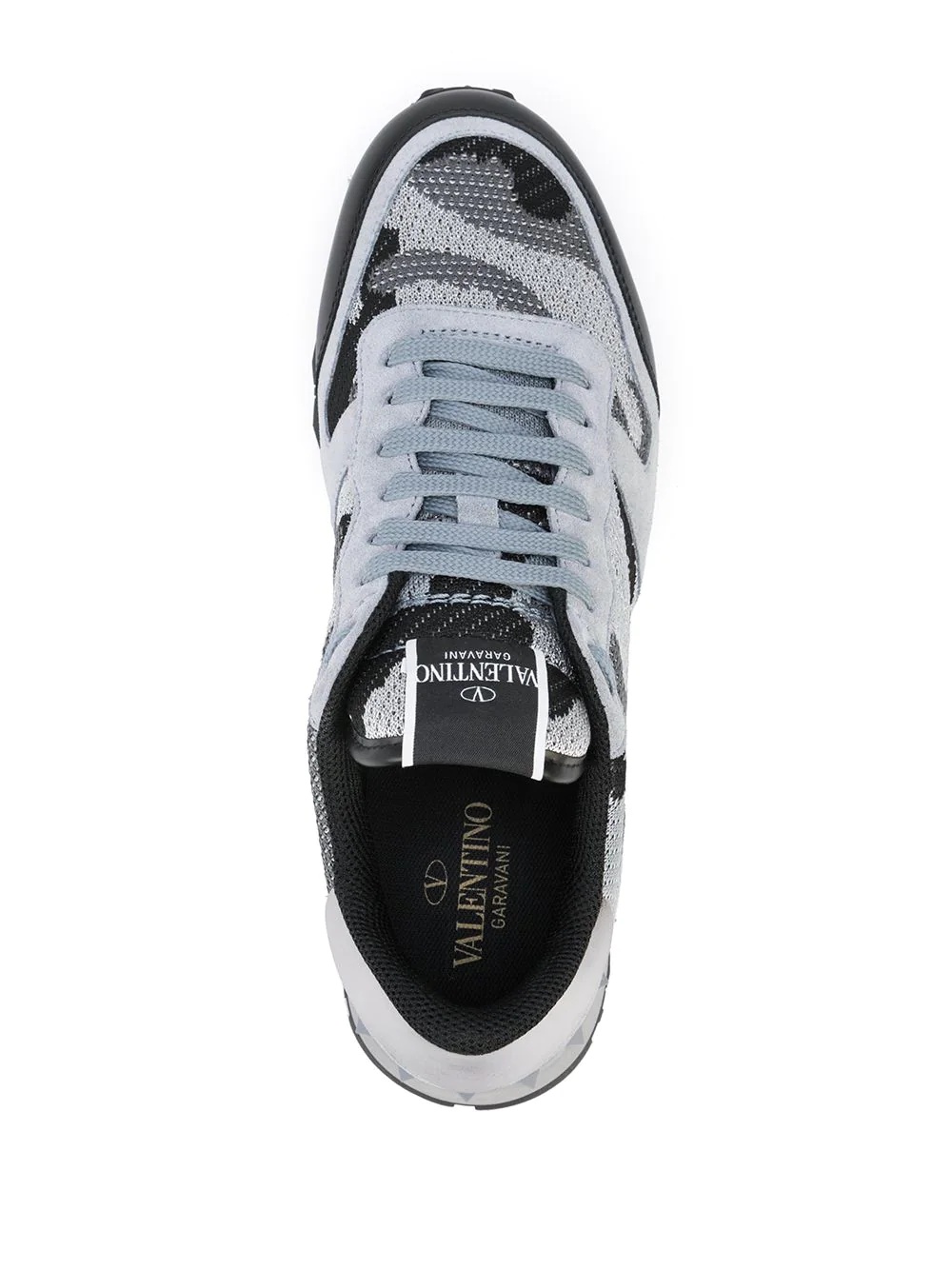 Rockstud-embellishment lace-up sneakers - 4