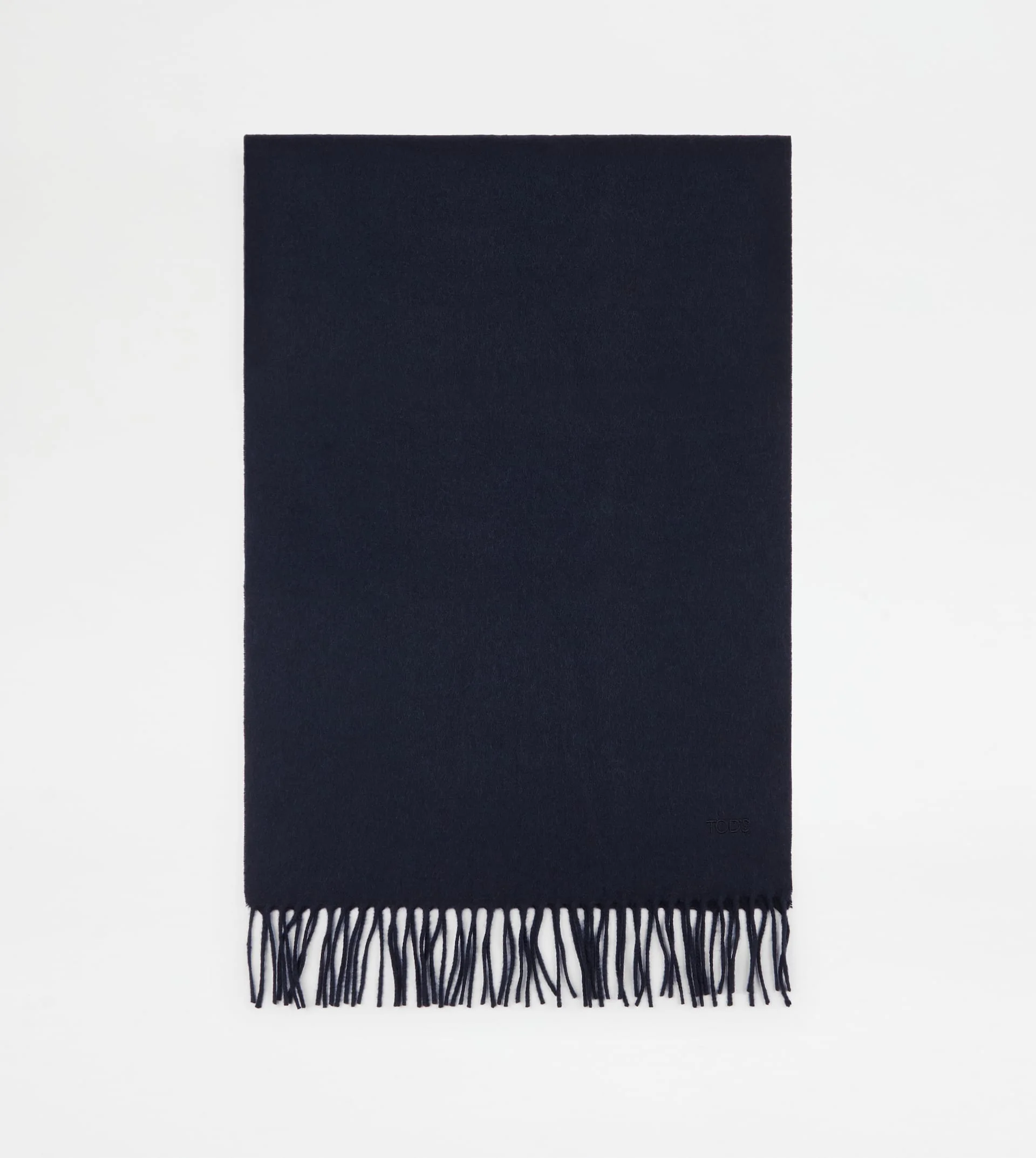 SCARF IN CASHMERE DRAP - LARGE SIZE - BLUE - 1