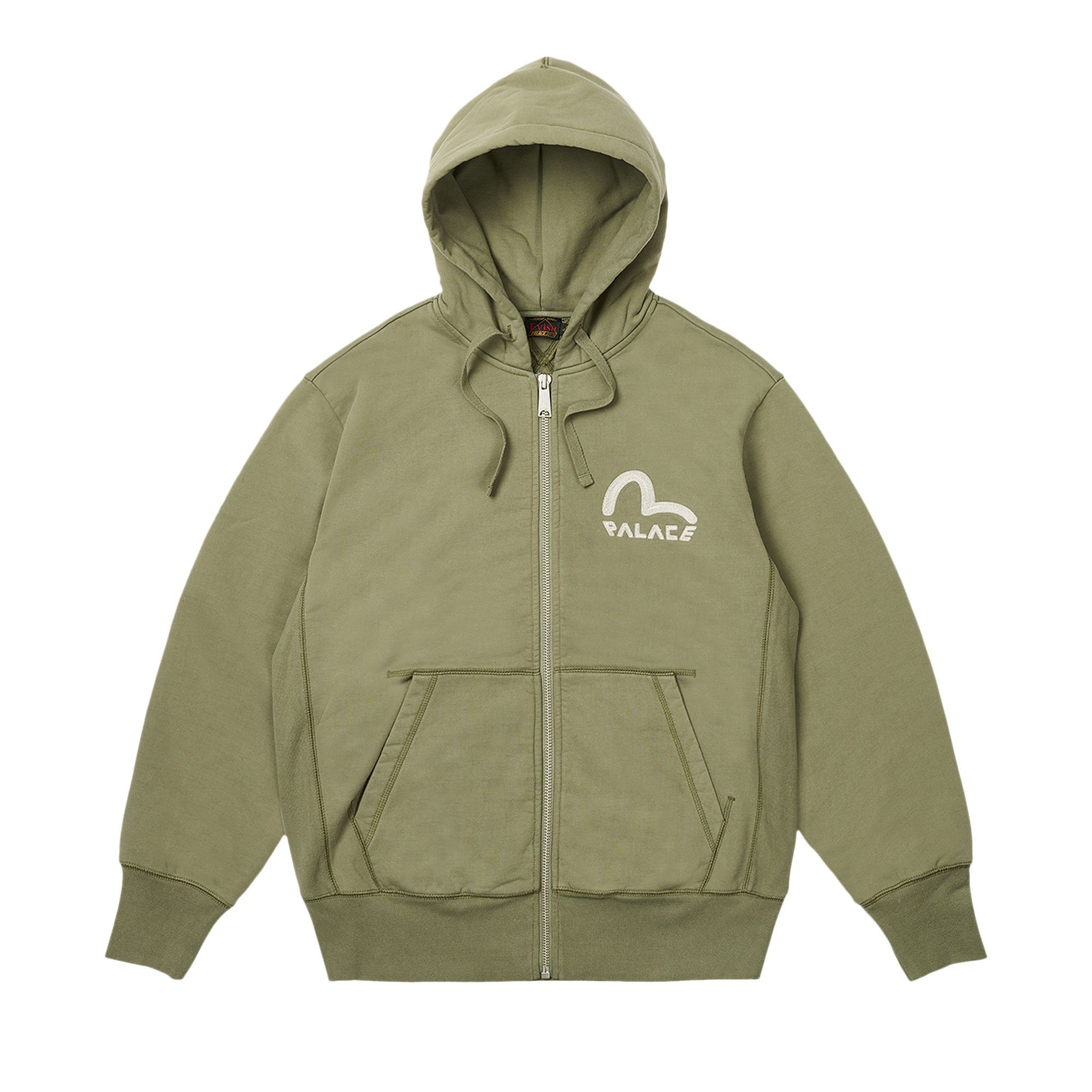 Palace x Evisu Zip Hood 'Olive' - 1
