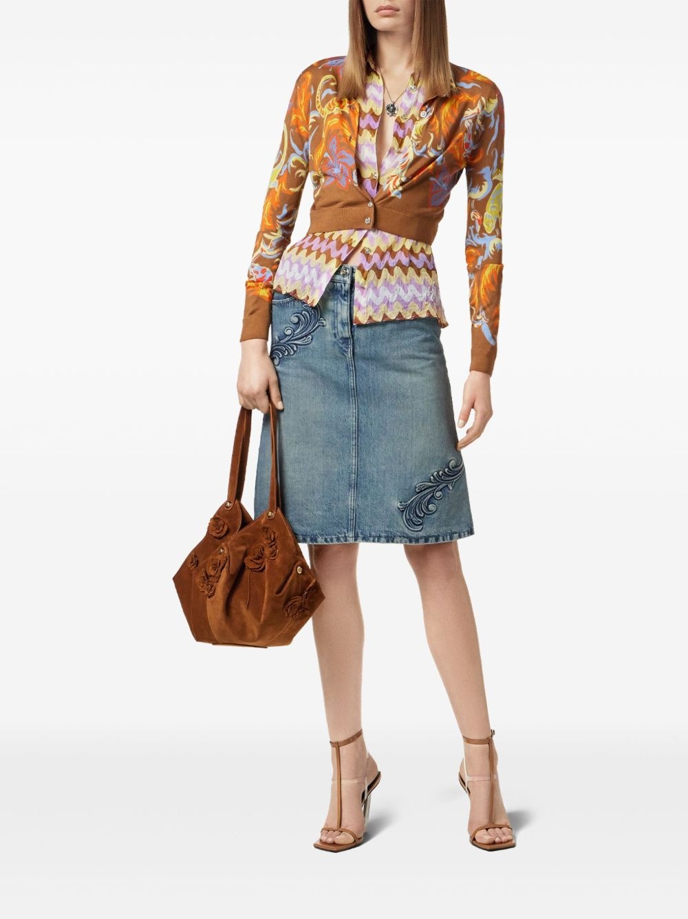 wave-motif shirt - 2