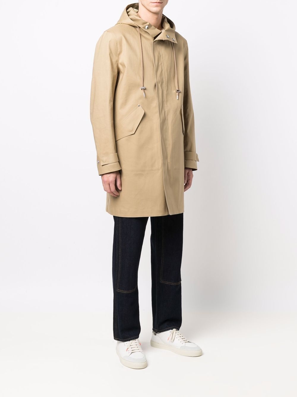 Granish short hooded coat - 3