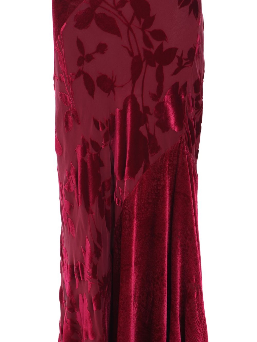 panelled maxi skirt - 4