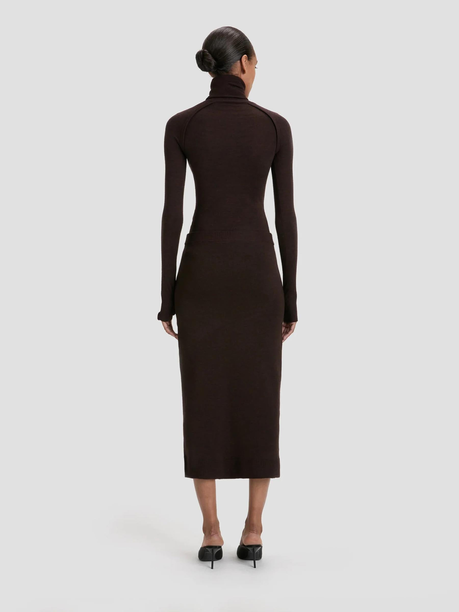 MIDI KNIT SKIRT - 2