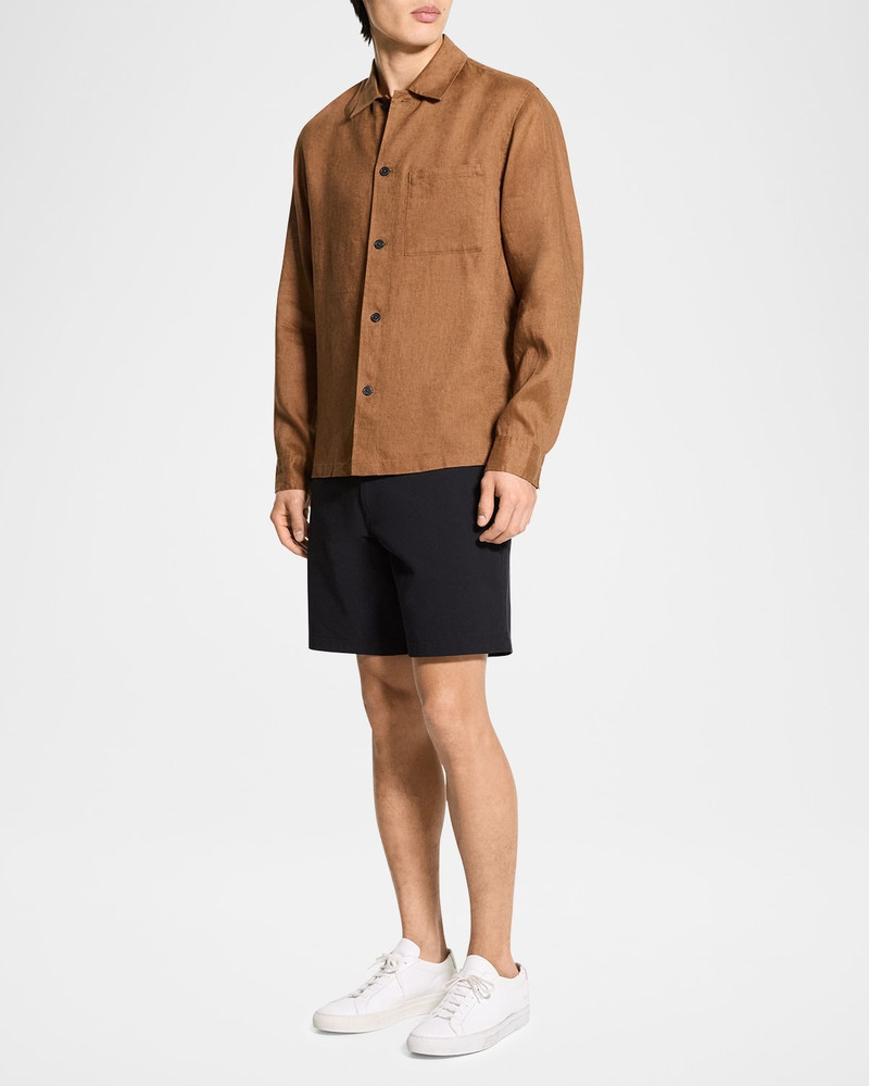Theory Men's Linen Pocket Casual Button-Down Shirt outlook