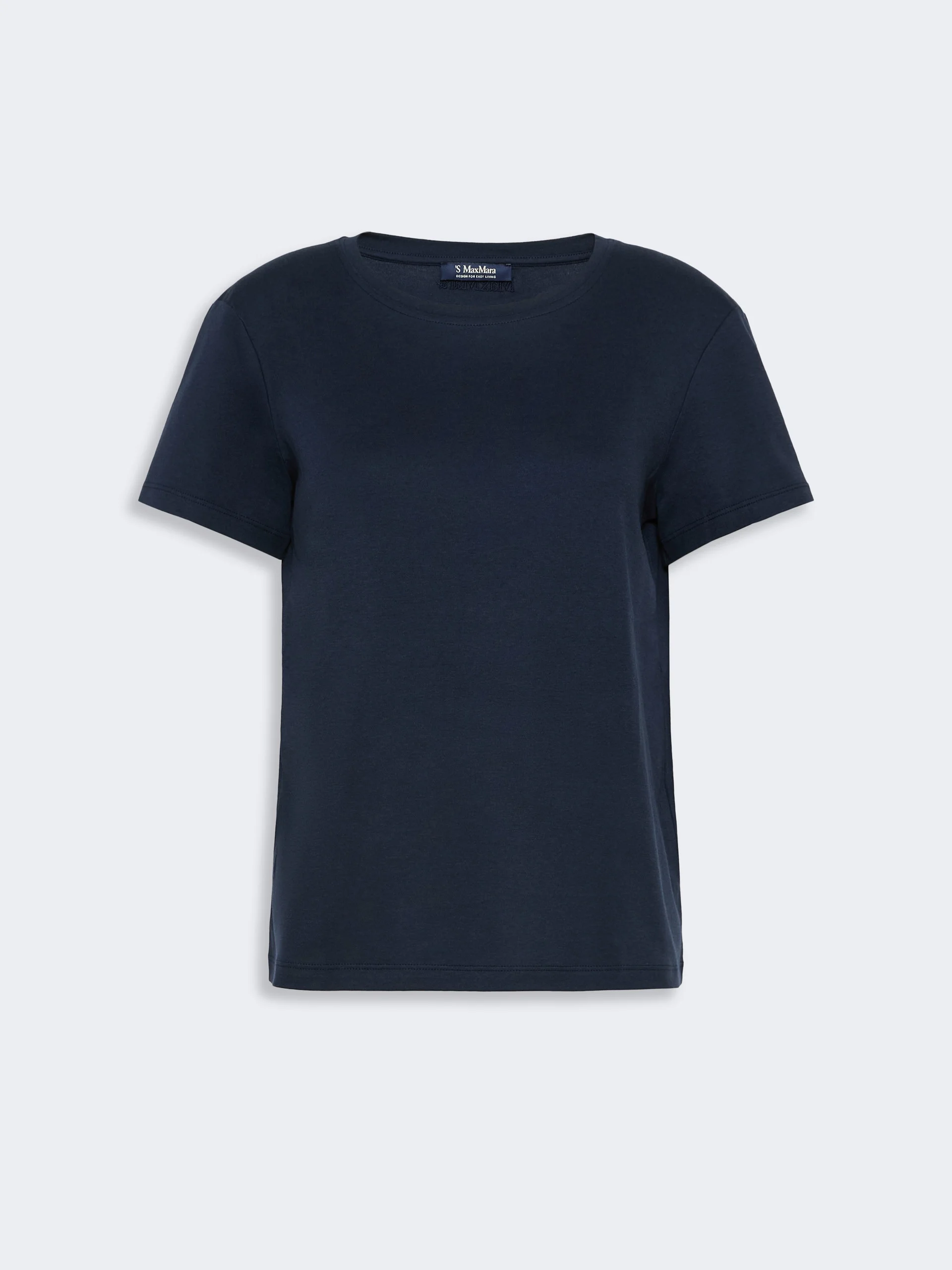SEGALE Cotton and modal jersey T-shirt - ULTRAMARINE - 1