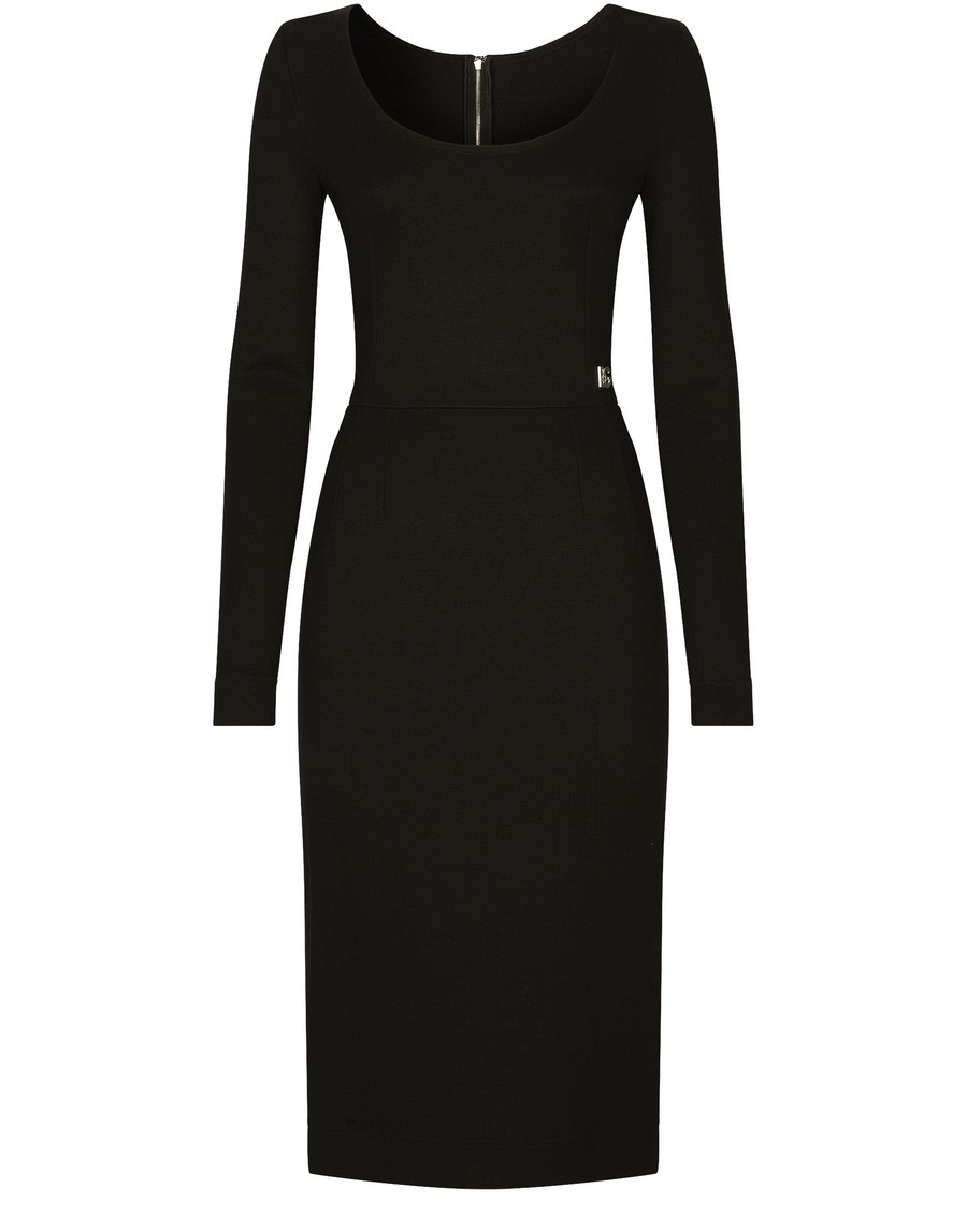 Midi Sheath Dress In Milano Knit - 1