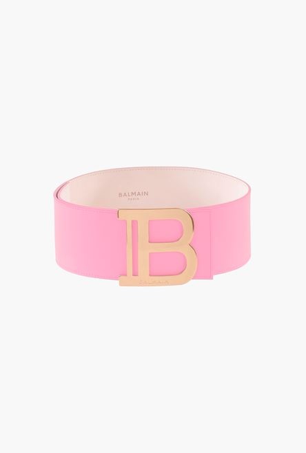 Smooth pink leather B-Belt - 1