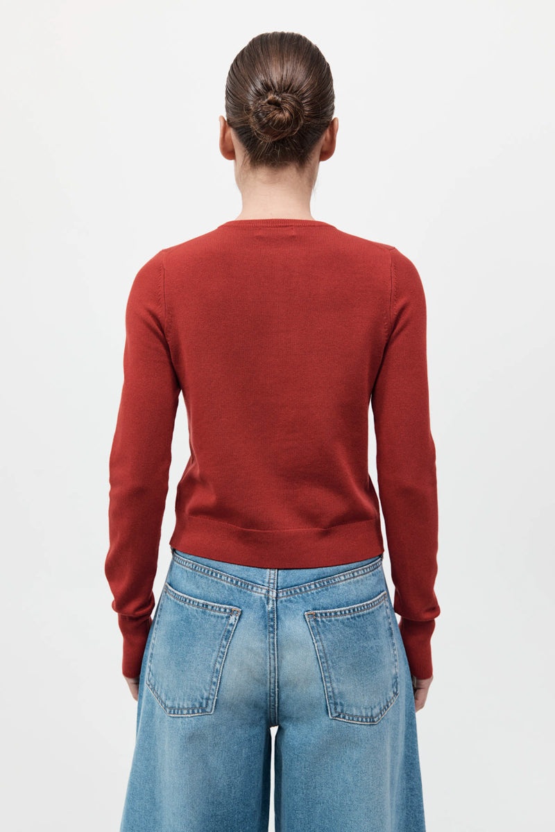 Classic Cardigan - Rosso - 6