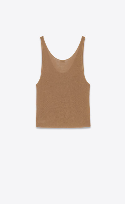 SAINT LAURENT tank top in ribbed knit outlook