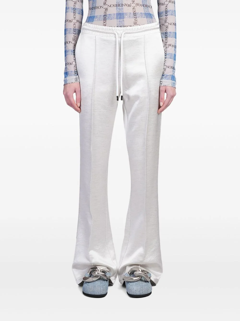 drawstring-waist track trousers - 1