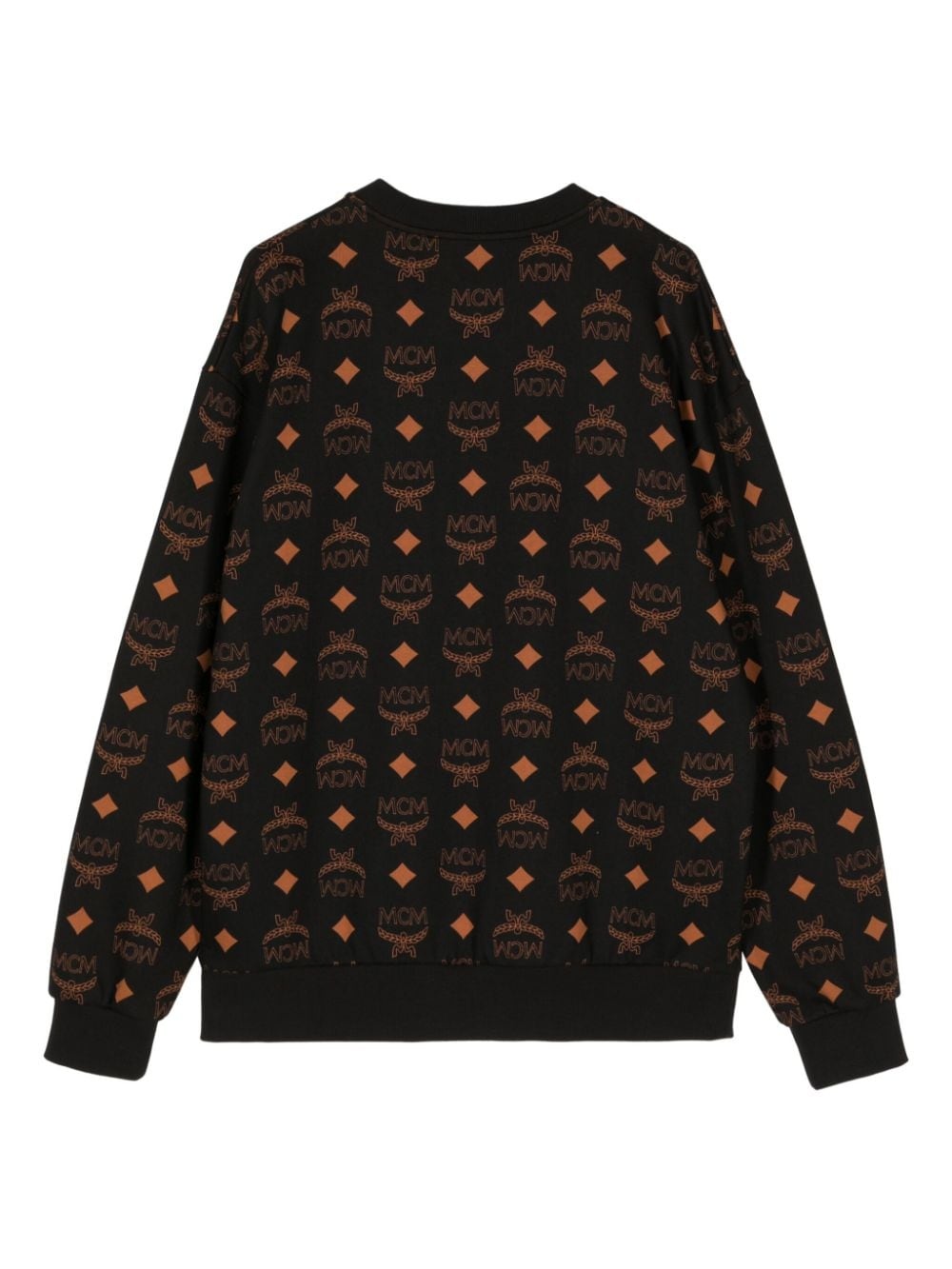 monogram-print cotton sweatshirt - 2