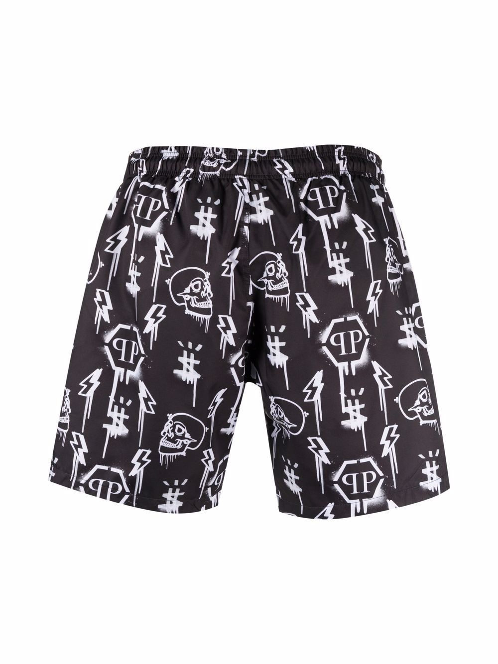 monogram-patterned swim shorts - 2