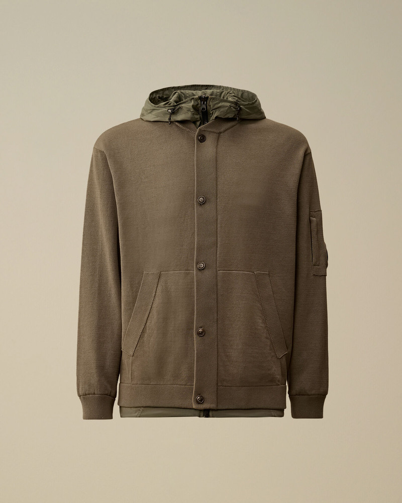 Reversible Cotton Mixed Hooded Sweater 1