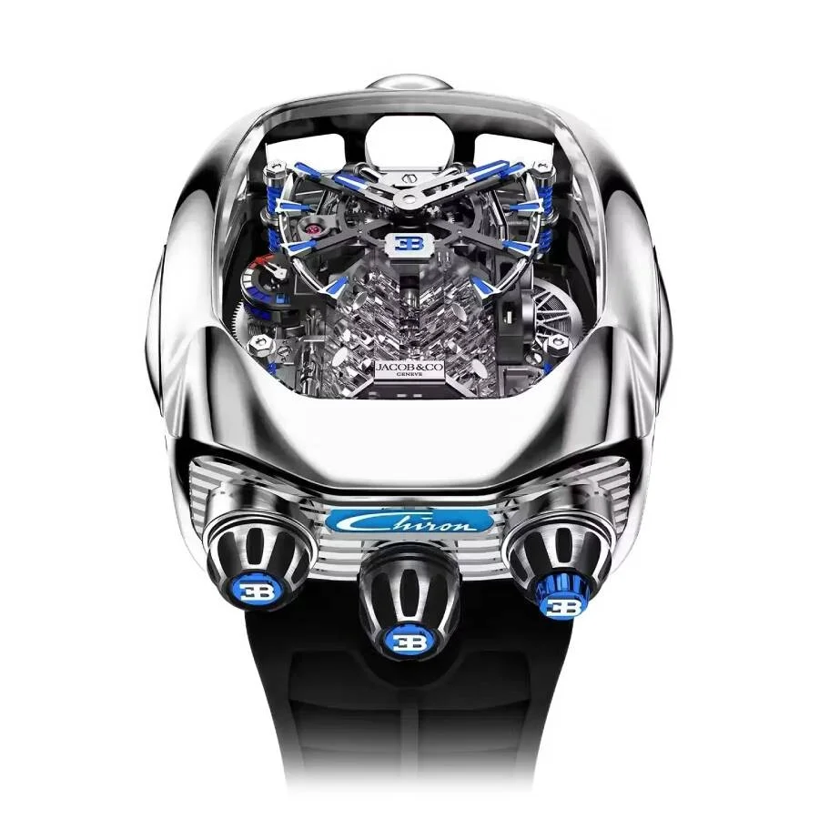 Jacob & Co. Bugatti Chiron Tourbillon Hand Wind Men's Watch BU200.20.AQ.AA.A - 1