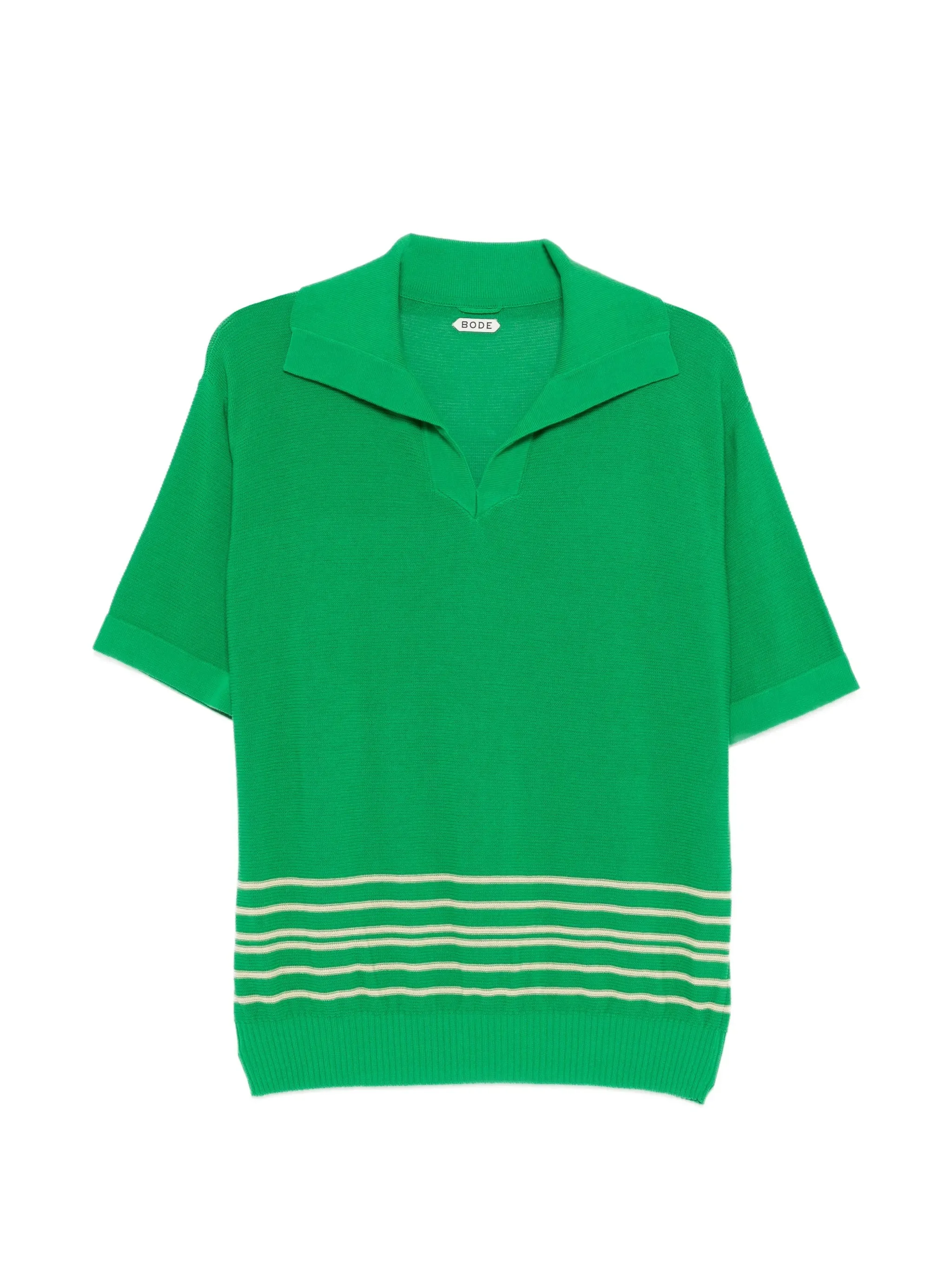 striped boxy polo - 1