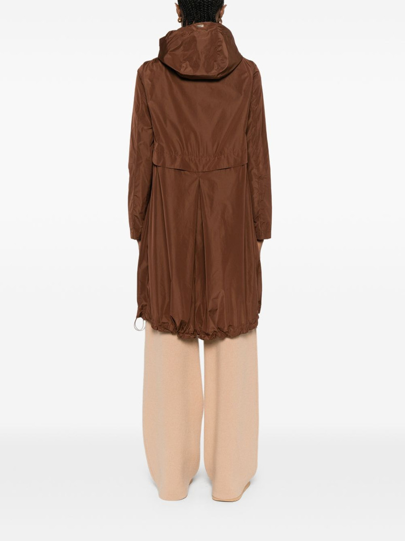 hooded zip-fastening coat 4