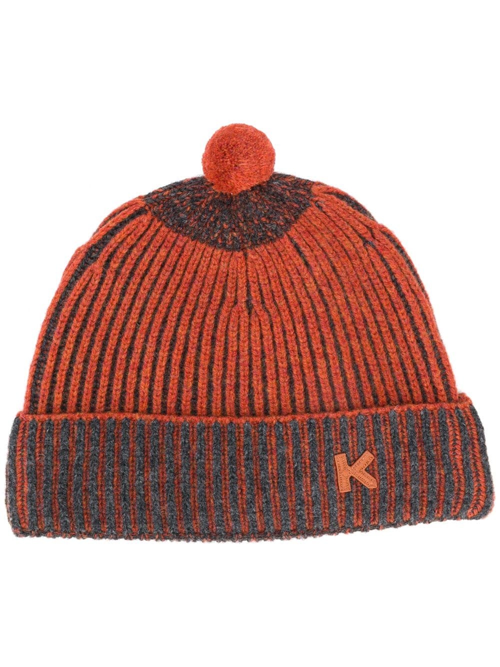 ribbed bobble hat - 1