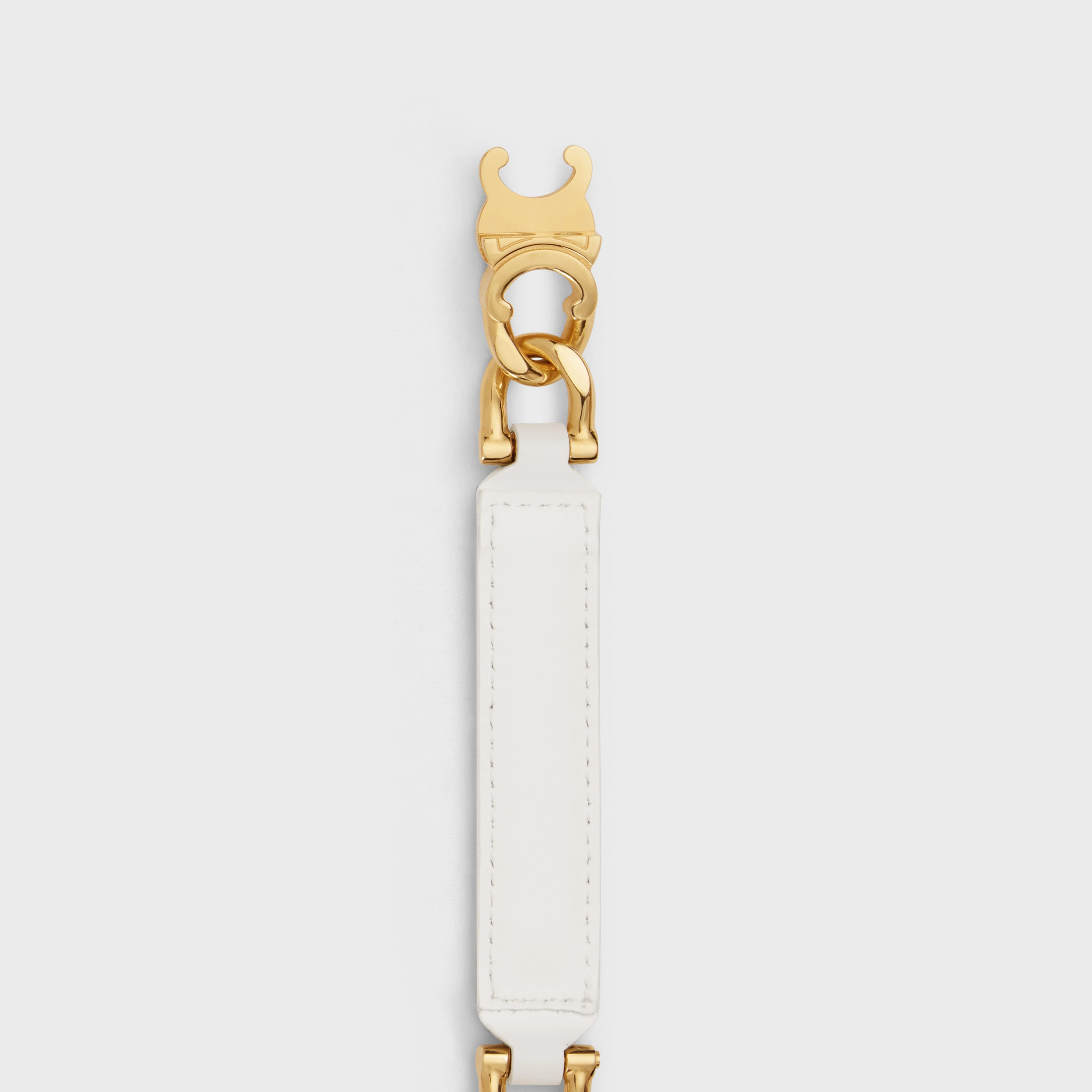 SMALL GOURMETTE TRIOMPHE ADJUSTABLE BELT in Taurillon Leather - 2