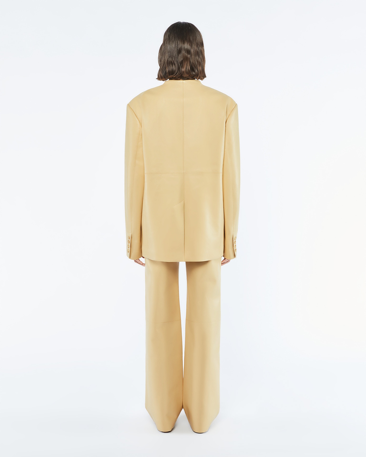 FELIZ - OKOBOR™ alt-leather blazer - Vintage creme - 4
