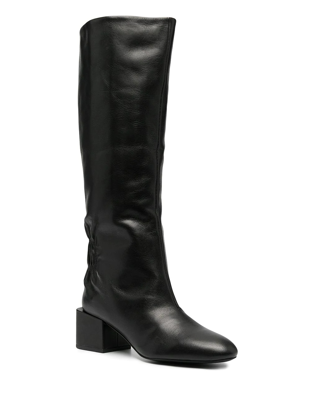 knee-high leather boots - 2