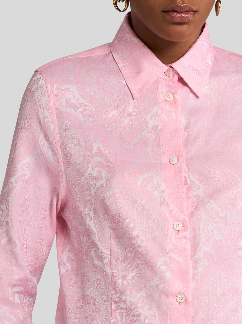 Etro FIGURE-HUGGING PAISLEY JACQUARD SHIRT outlook