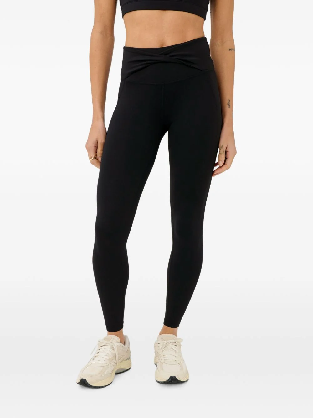 twist-waist leggings - 1