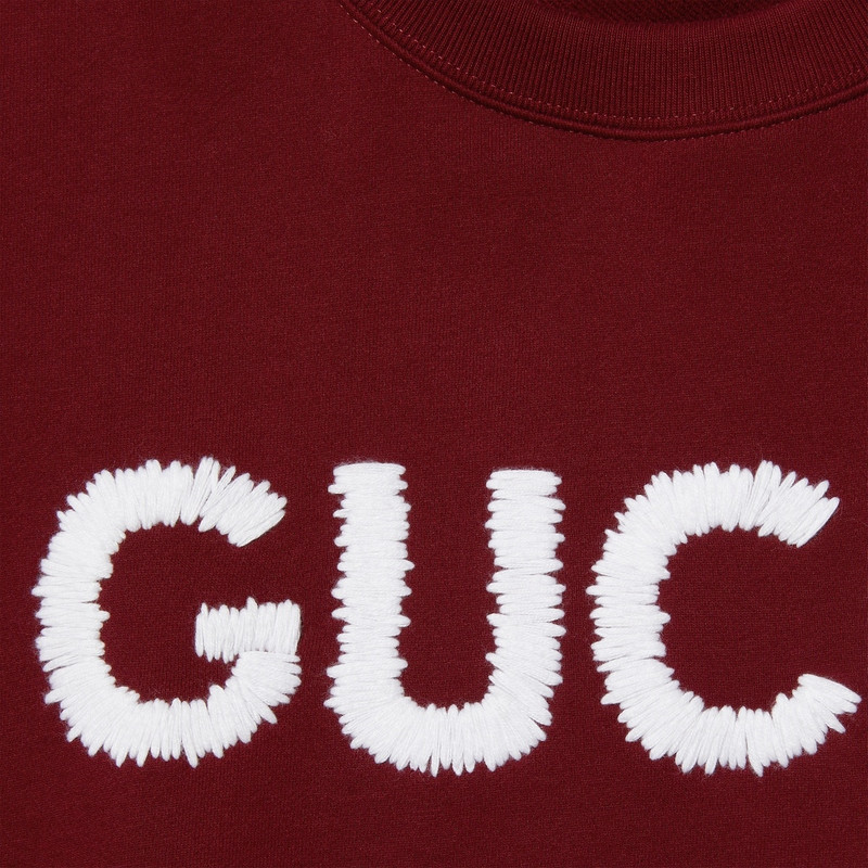 Embroidered cotton jersey sweatshirt 7