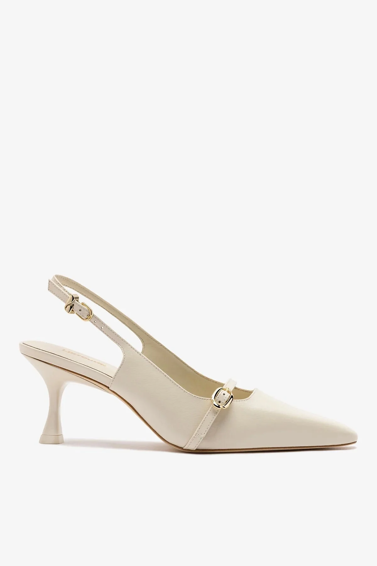 Ines Pump Ivory Leather - 1