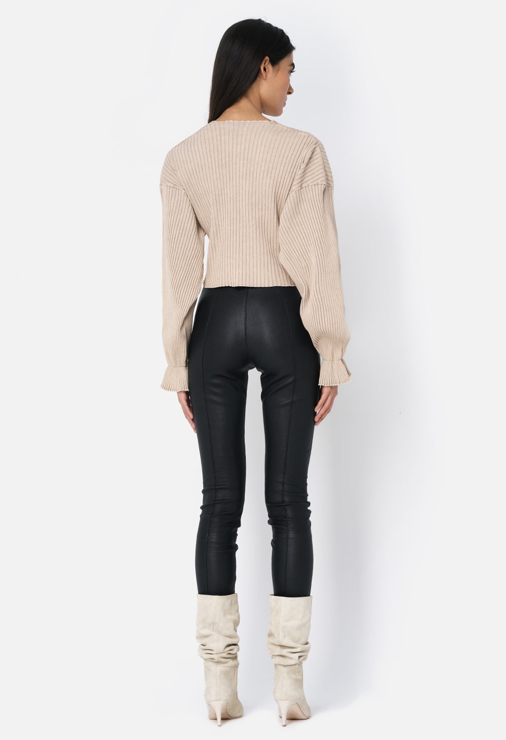 MINERAL WASH GINZA RIB CROPPED TOP - 4