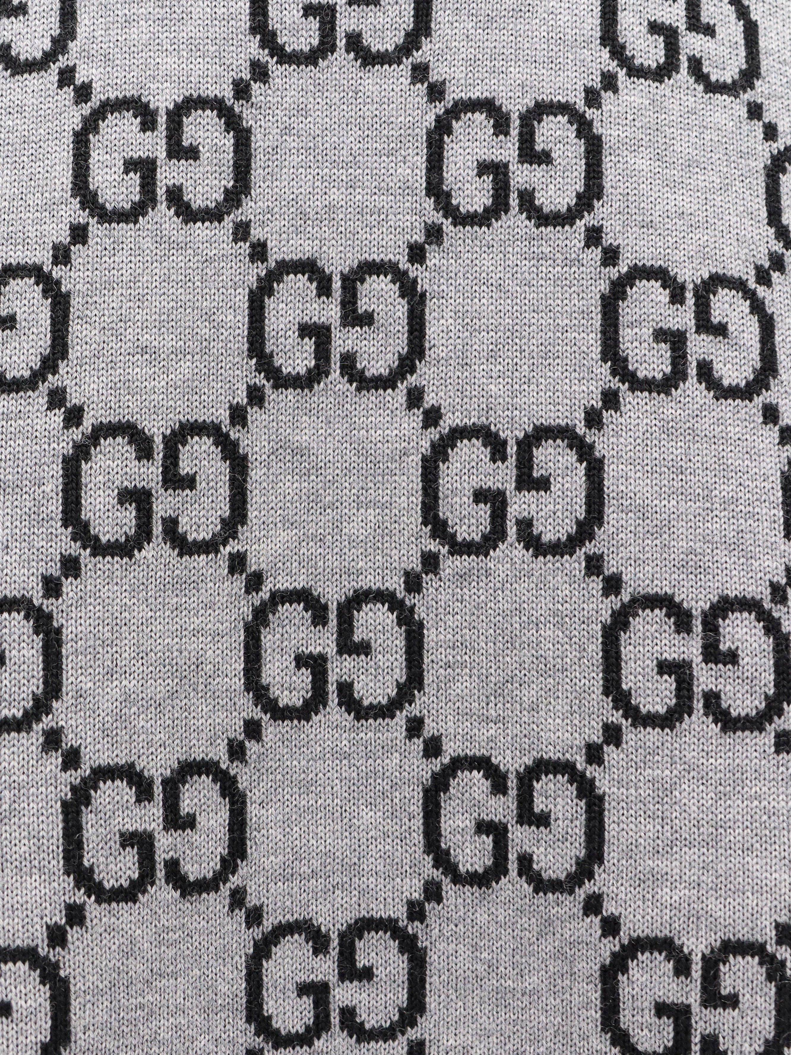 Gucci Women Reversible Wool Sweater With Gg Motif - 3