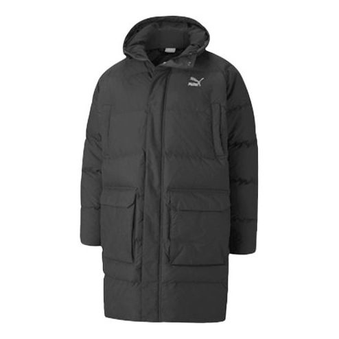 PUMA Classics Long Down Jacket 'Black' 599309-01 - 1