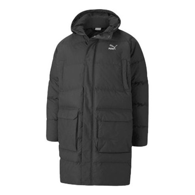 PUMA Classics Long Down Jacket 'Black' 599309-01 - 1