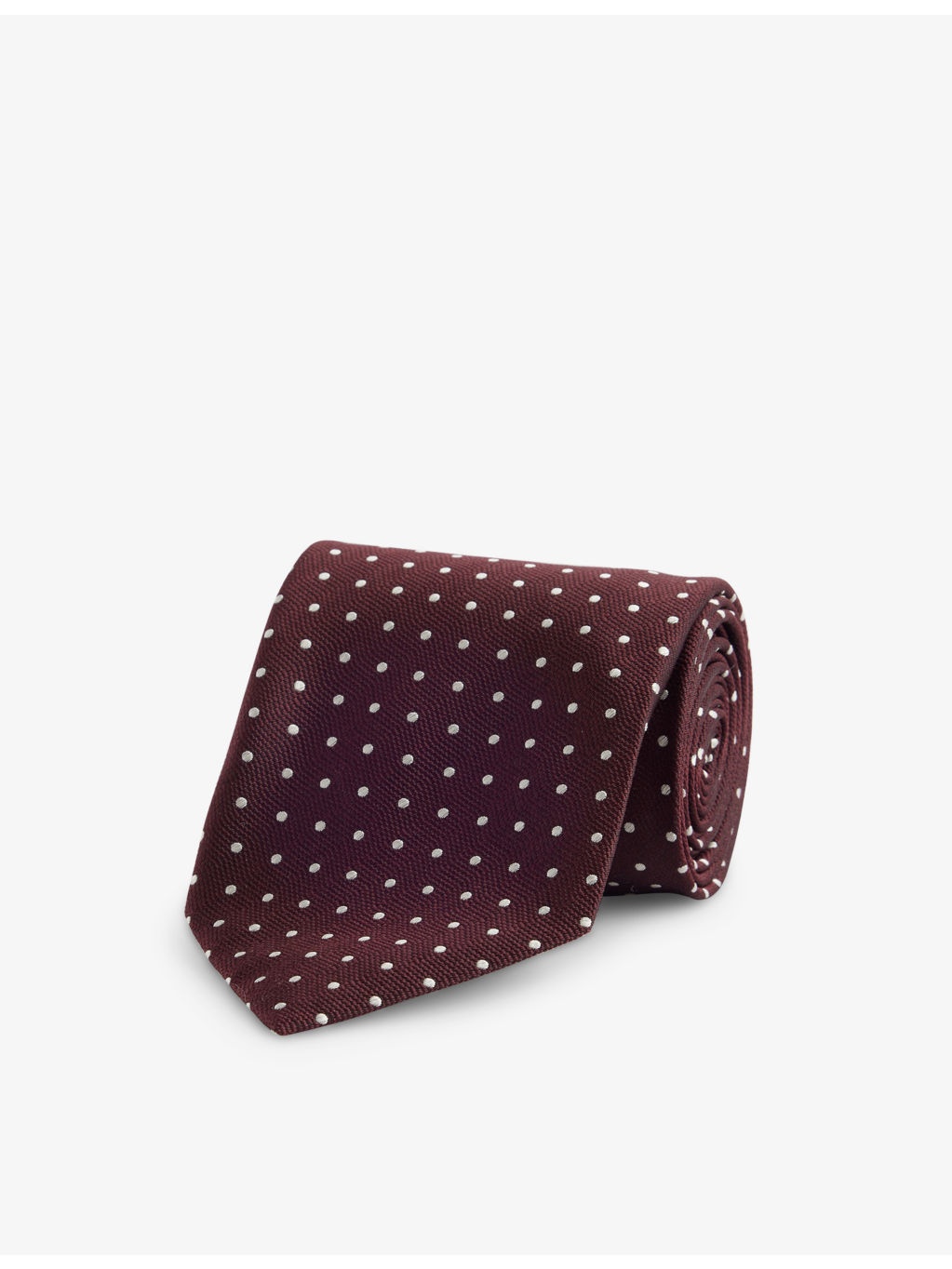 Micro Polka-Dot Silk Tie - 1