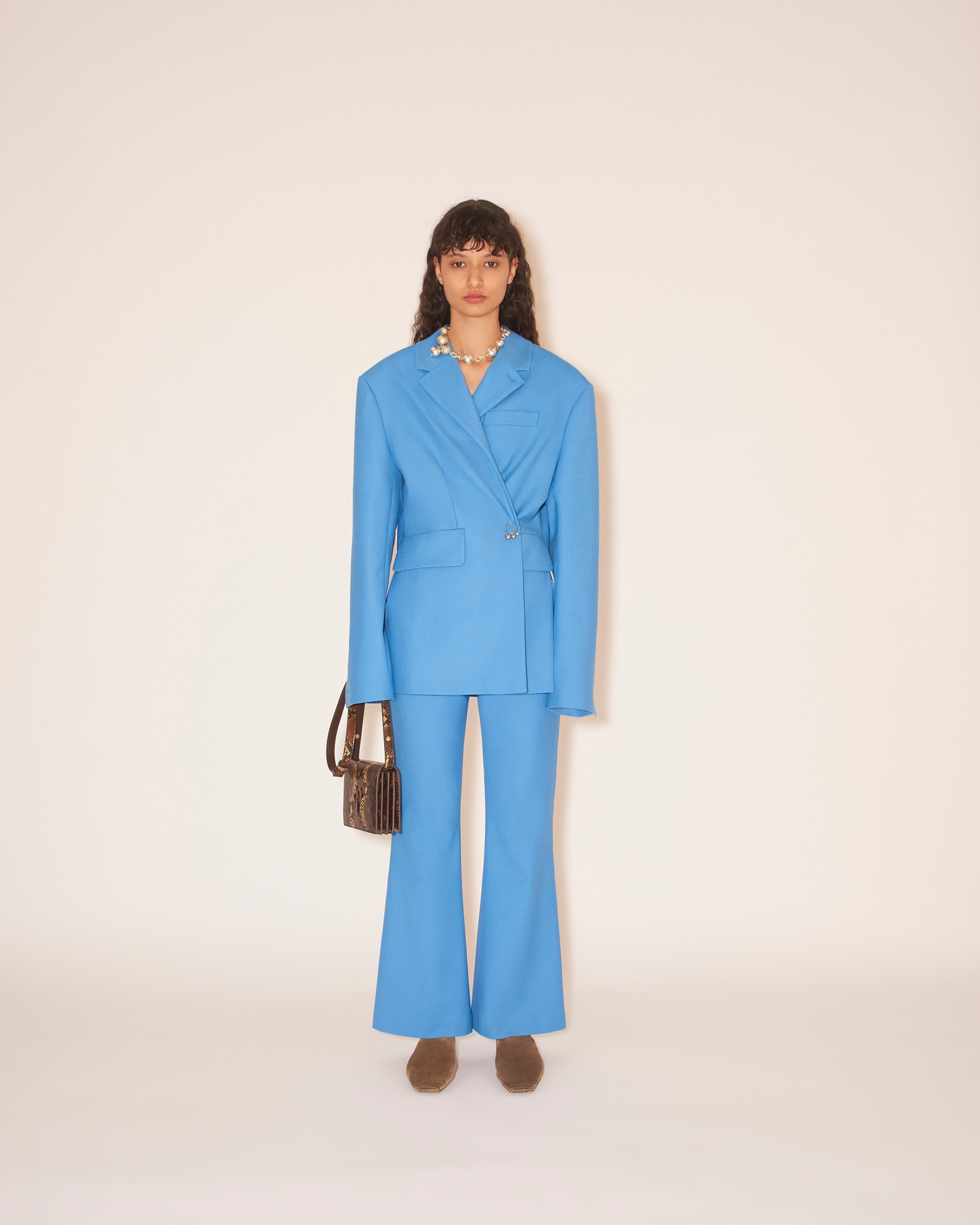 DANNI - Asymmetric blazer - Electric blue - 4