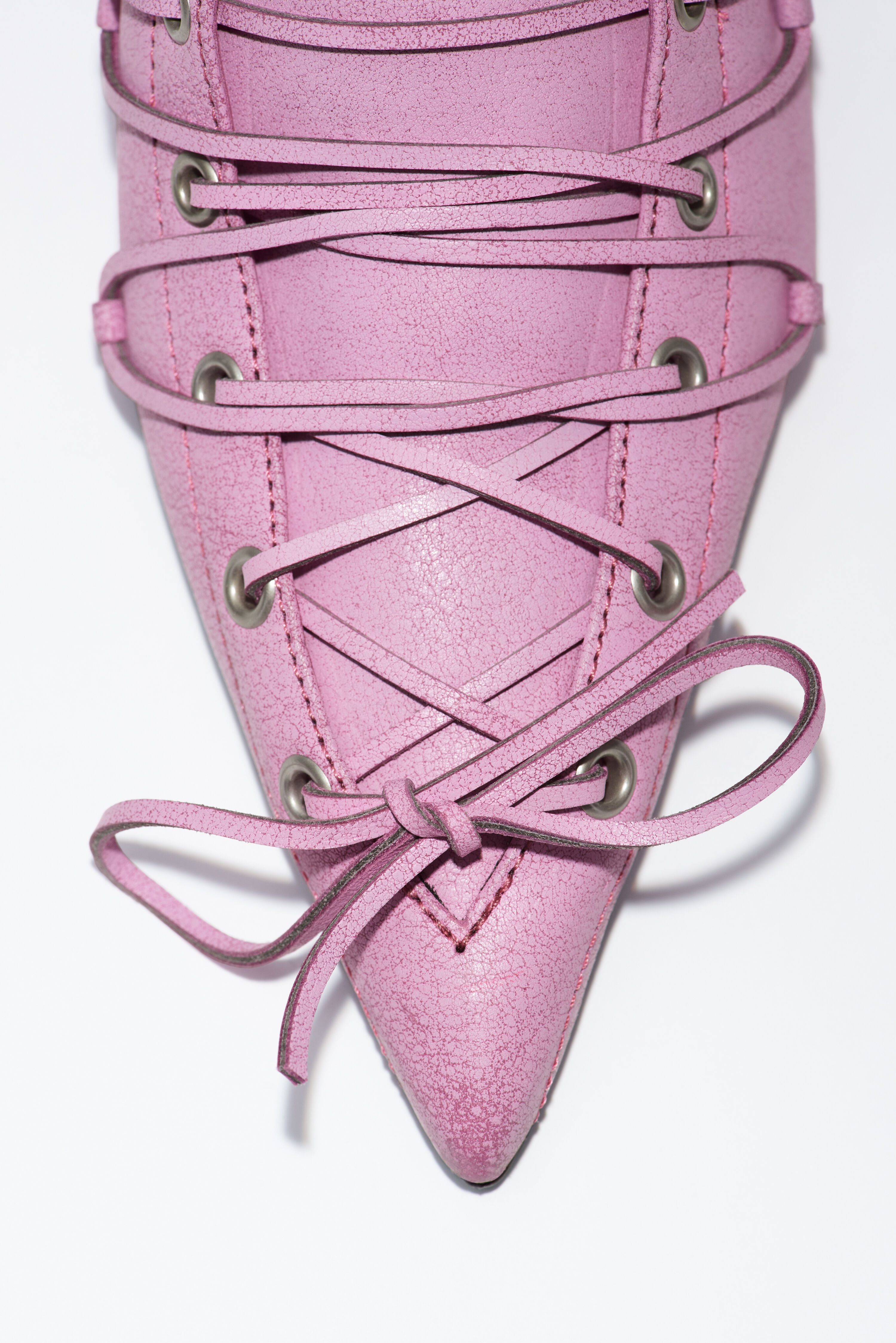 Lace-up heel mules - Pink - 5