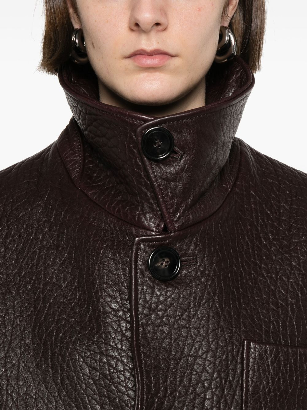 Ami Paris Women Leather Jacket - 2