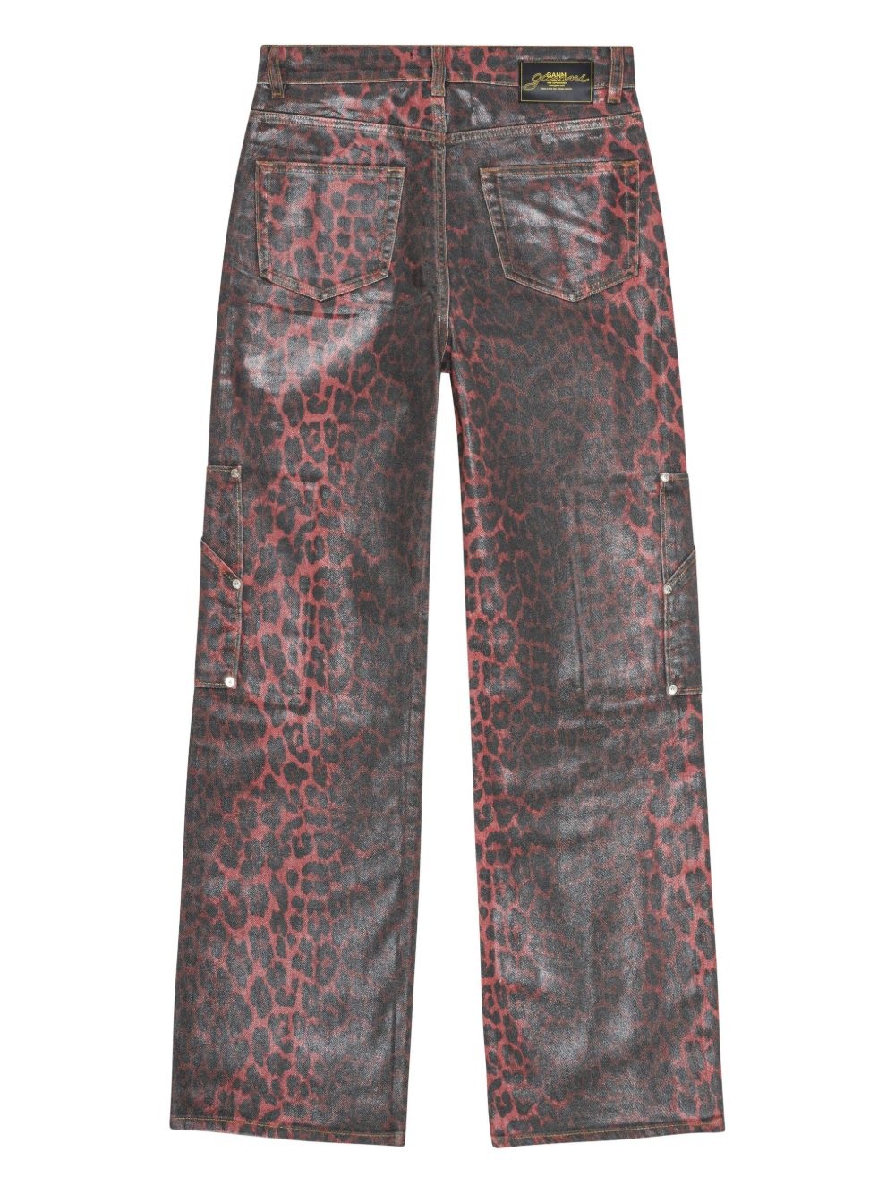 leopard-print jeans - 6