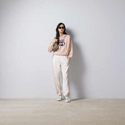 GUCCI GG felted cotton jersey jogging pant outlook