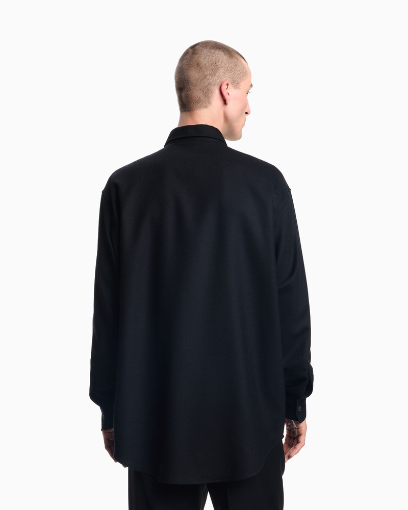 VIYELLA WOOL SHIRT WITH ZIG-ZAG EMBELLISHMENT 3