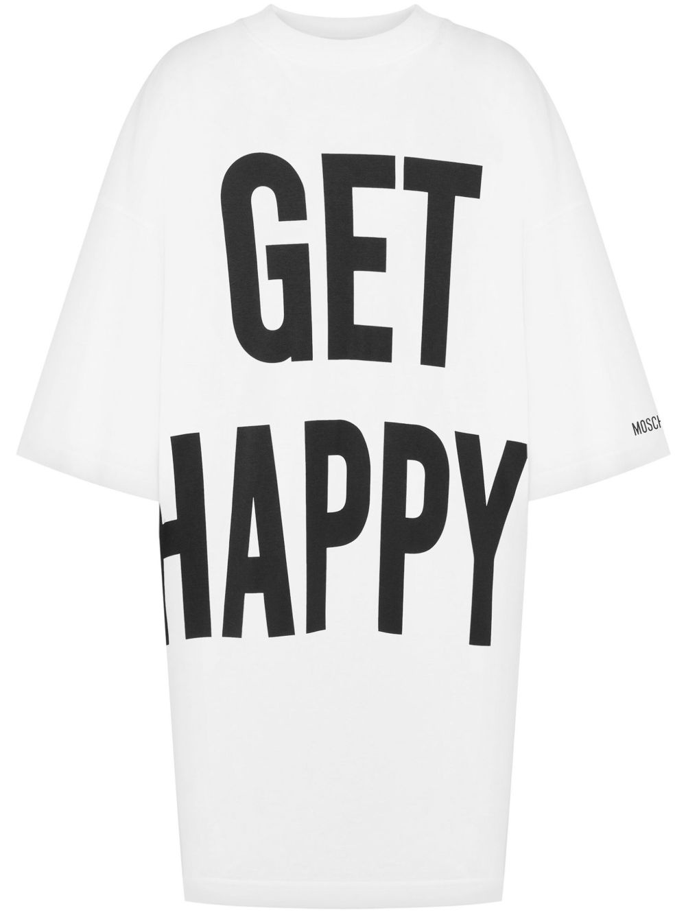 slogan-print dress - 1